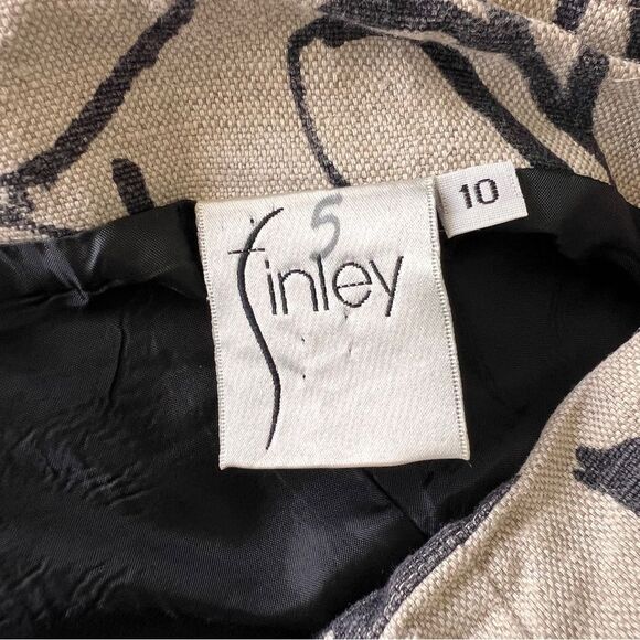 Vintage Sinley Bold Floral Tapered-Leg Pants Size 10 - Picture 7 of 8